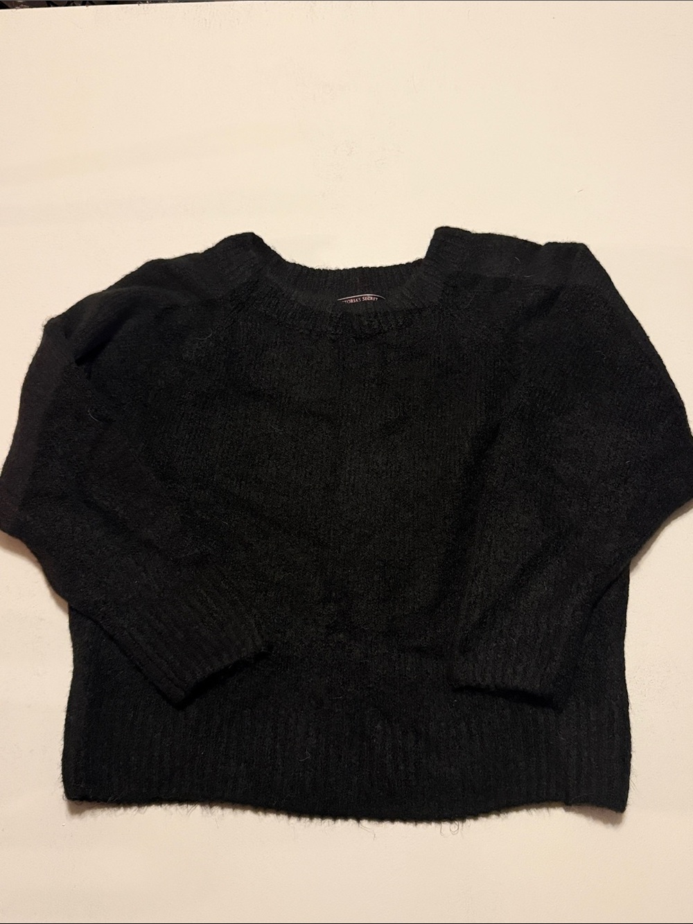 Victoria's Secret Medium soft Black Crew Neck Sweater